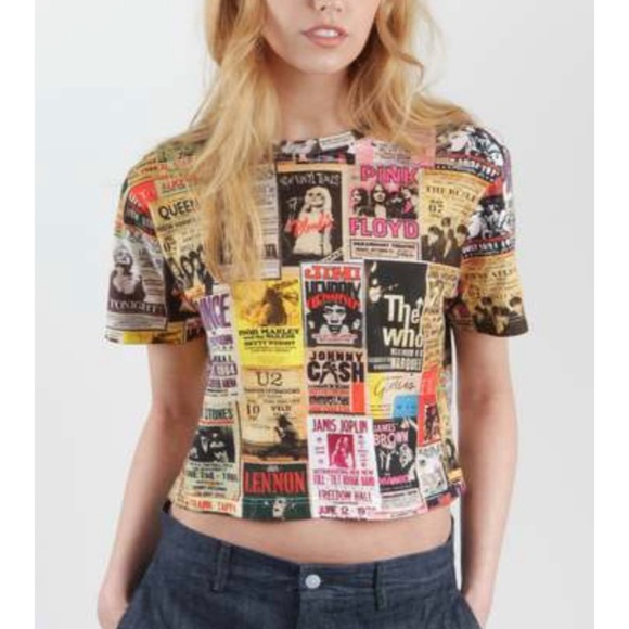 printed artworks Tops - Printed Artworks Rock Tickets oversized t shirt size small